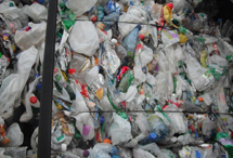 Mixed plastic bottles