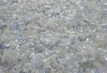 Hot washed clear PET flake